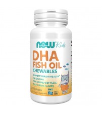Риб'ячий жир для дітей Now Foods Kid's Chewable DHA Fruit Flavor 60 Softgels